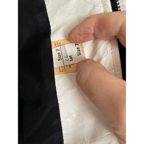 Vintage Northside Fashions Leather and Suede Jacket Small 80s Black & White EUC - Picture 4 of 10